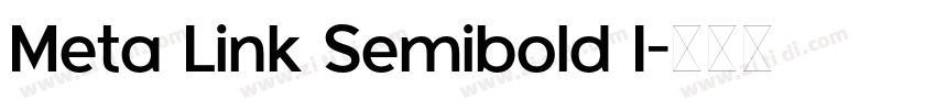 Meta Link Semibold I字体转换